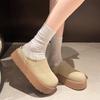 Baotou half slippers women's wear 2024 autumn new Korean version one-pedal lazy slippers thick-soled casual round head slippers