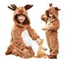 Santa Cosplay Reindeer Kigurumi for Fluffy Santa Claus Christmas Plus Perfect for Cultural and New Parties Kids, Cute, Costume, Pajamas,