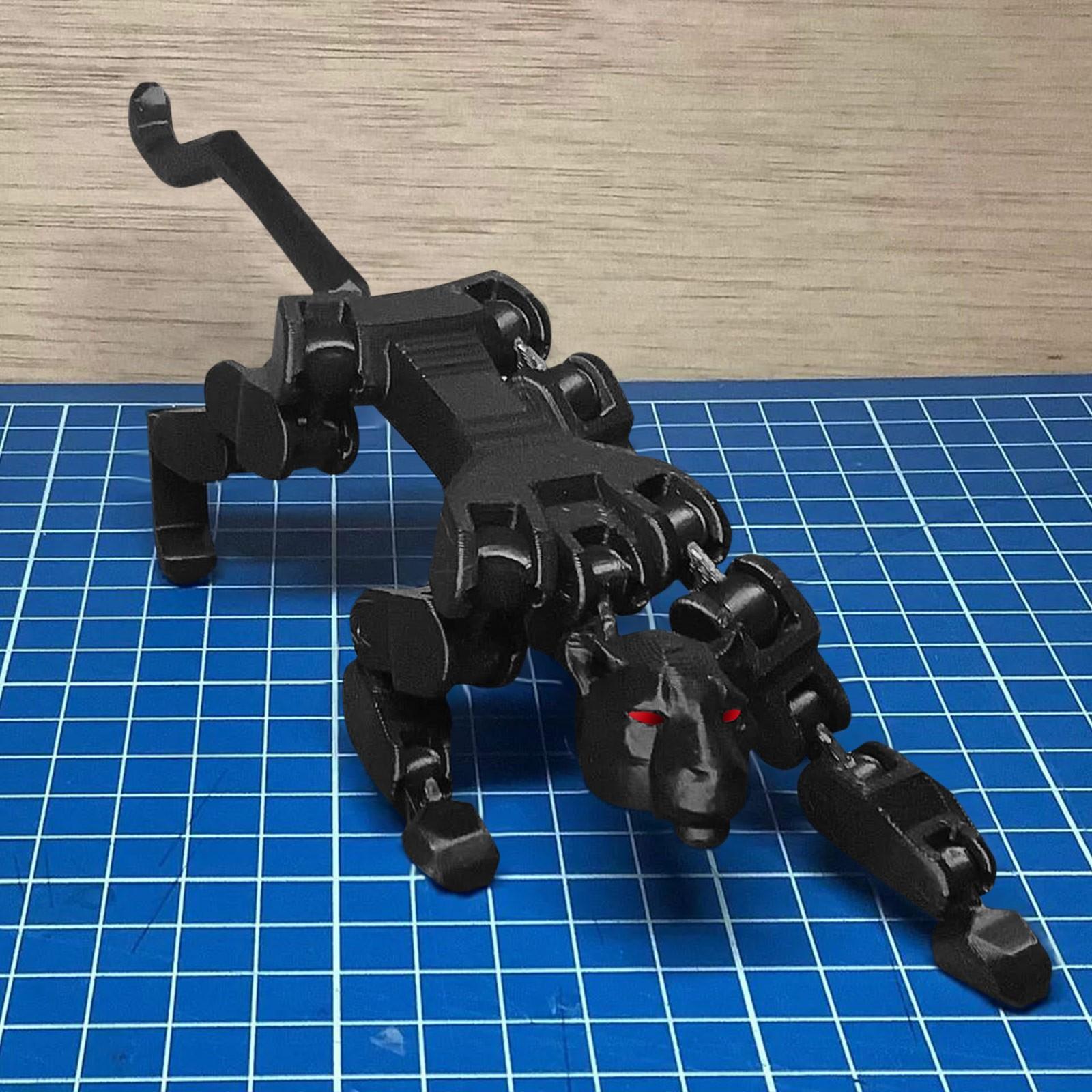 

3D-печатный механический леопард Мобильная технология Sense Механический паук Леопард Игрушка One Size