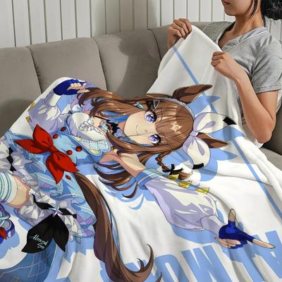 Derby Soft Plush Girl Group Blanket Anime Sofa Flannel Blanket Comfortable All Season Holiday Gift Warm And Comfortable Blanket