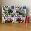 Super Mario Bros Building Block Karting Luigi Bowser Princess Peach Yoshi Toad Figure Toys Pull Back Car Game Doll Kids Gifts
