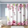 Minimalist Cute Shower Curtain With Hooks Waterproof Mildew Proof Easy Clean Install For Multi-scene Bathroom Bathtub Privacy
