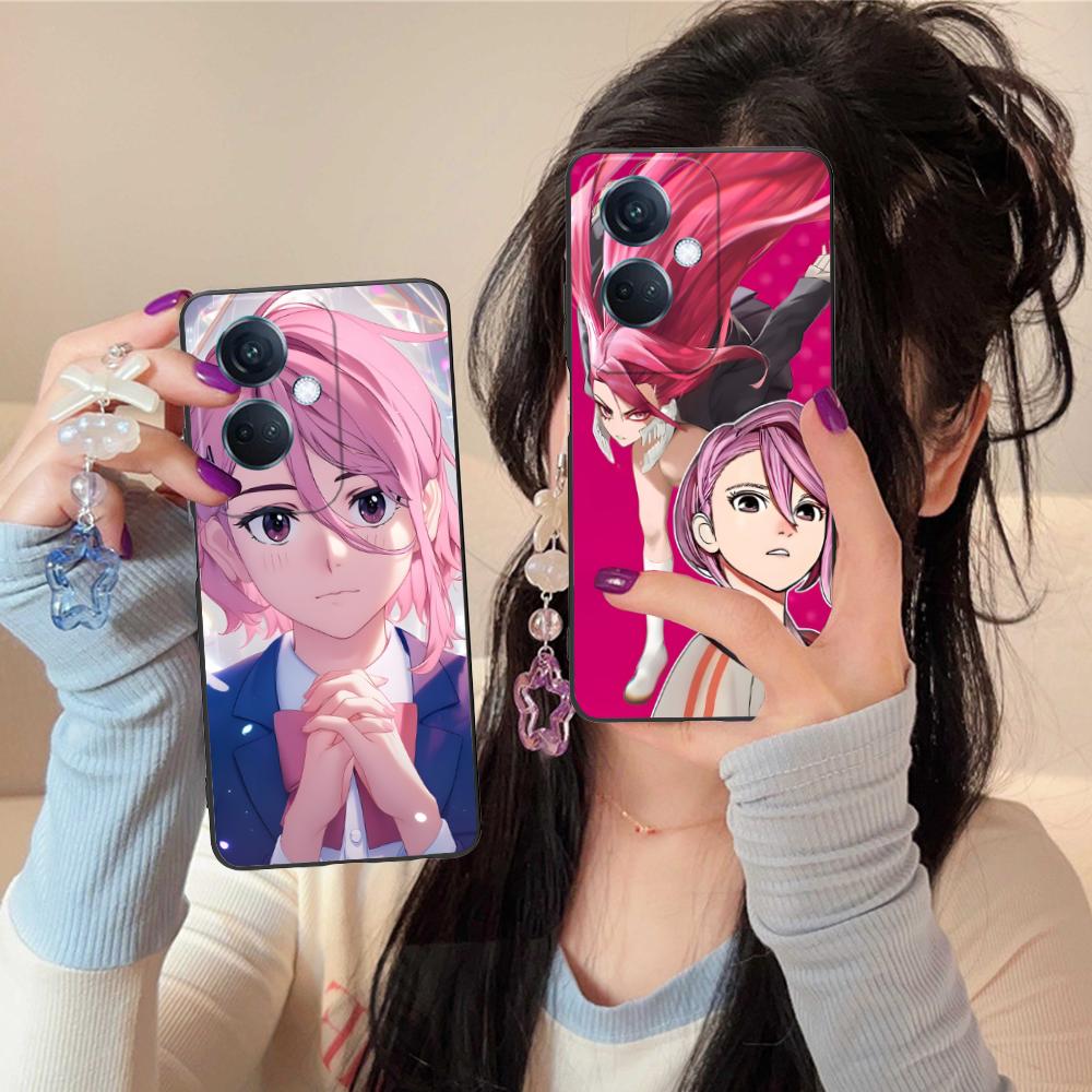Dandadan Aira Shiratori Phone Case for OPPO Reno 14 13 12 11 10 9 8 7 6 5 F T Pro 5G Colorful Printing Cover Pretty Luxury Cover