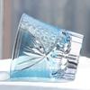 Hand Cut To Clear Colored Glass Whiskey Brandy Tumbler Sky Blue Beverages Glass Bar Table Decor