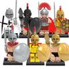 X650 Mittelalterlicher Ritter Spartaner Bausteine Figur Lernspielzeug OPP Beutel