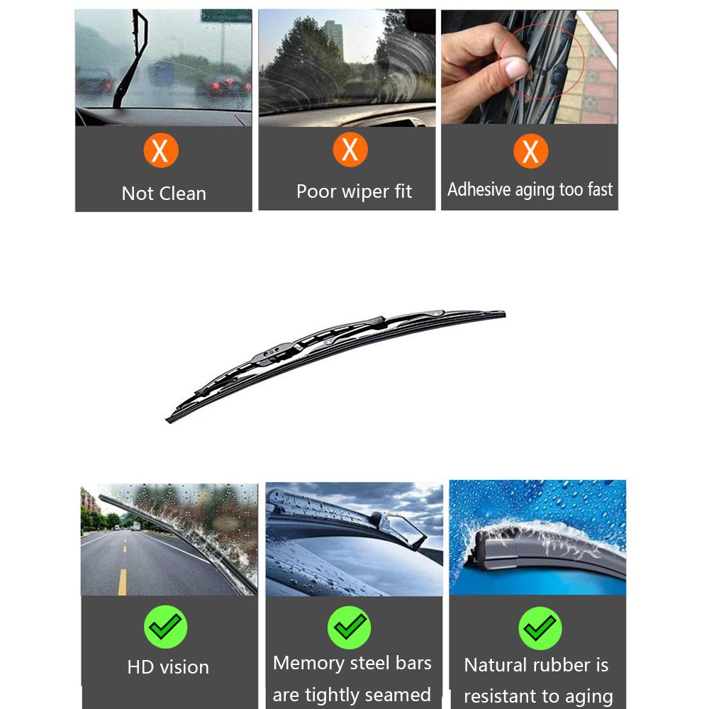 2Pcs Windshield Wiper Universal for cars with 18-inch wipers