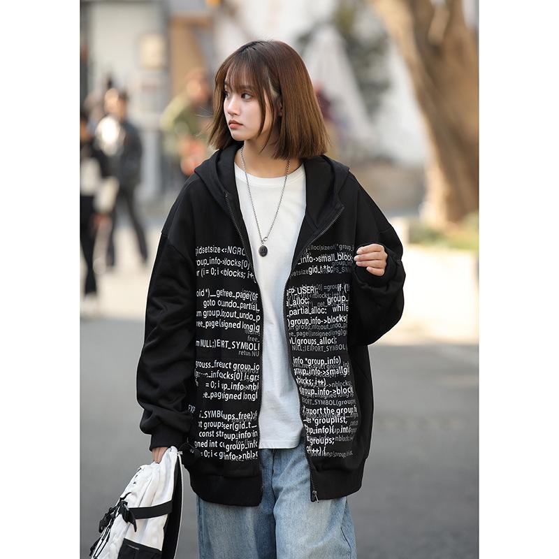 

Американский хип-хоп худи куртка мужская летняя оверсайз уличная в стиле Гонконга парная повседневная кардиган топ 3XL чёрный