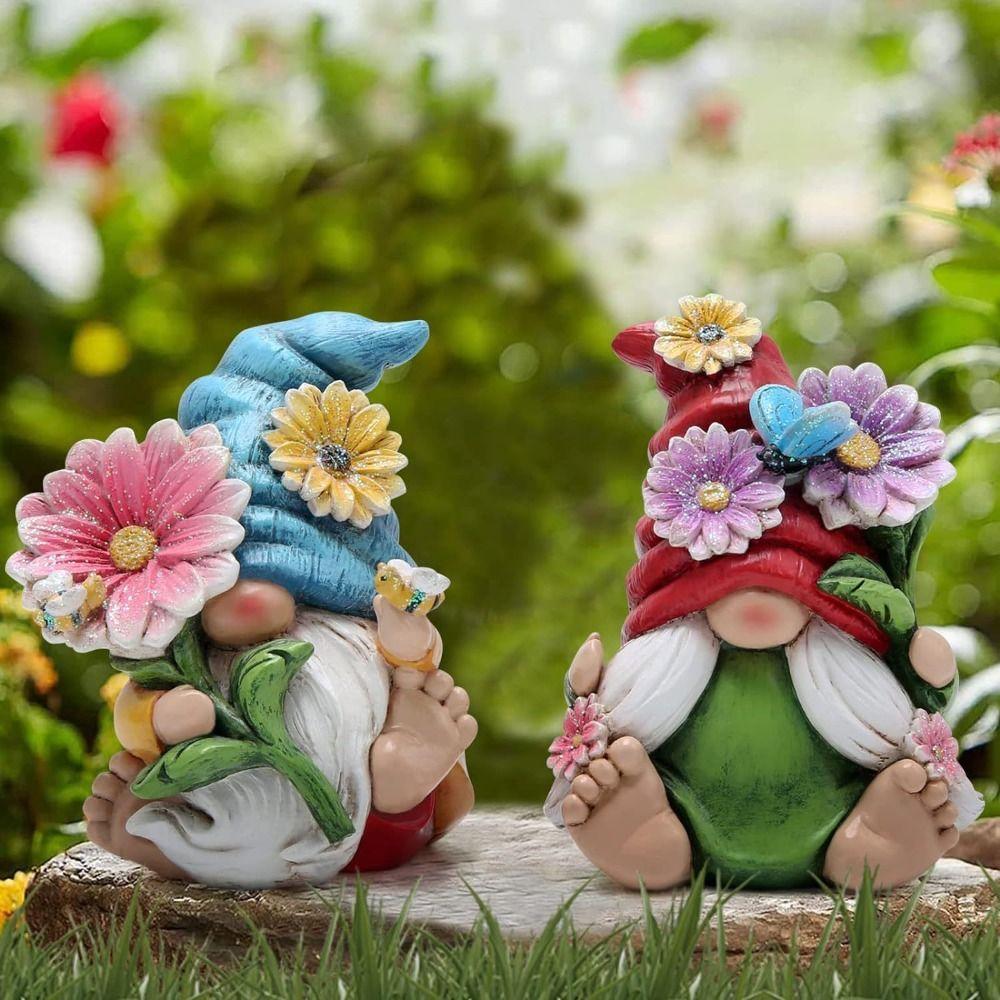 Desk Miniatures Resin Gnome Crafts Funny Ornament Christmas Resin Figure Easter