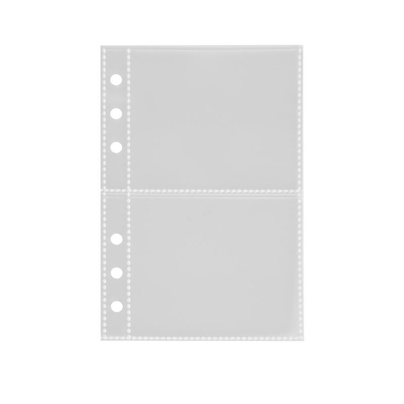 Transparent A6 Loose-Leaf Sticker and Card Organizer with Refill Pages