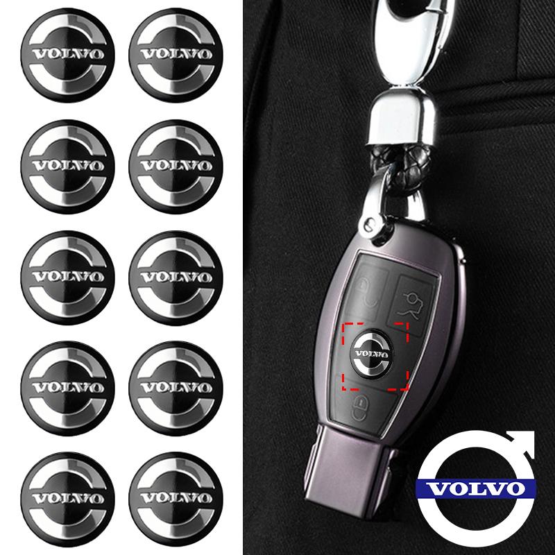 14mm Car Key Badge Emblem Replacement Car Key Sticker For Volvo Rdesign AWD XC60 XC90 V60 S60 V50 V40 XC40 XC90 Auto Accessories