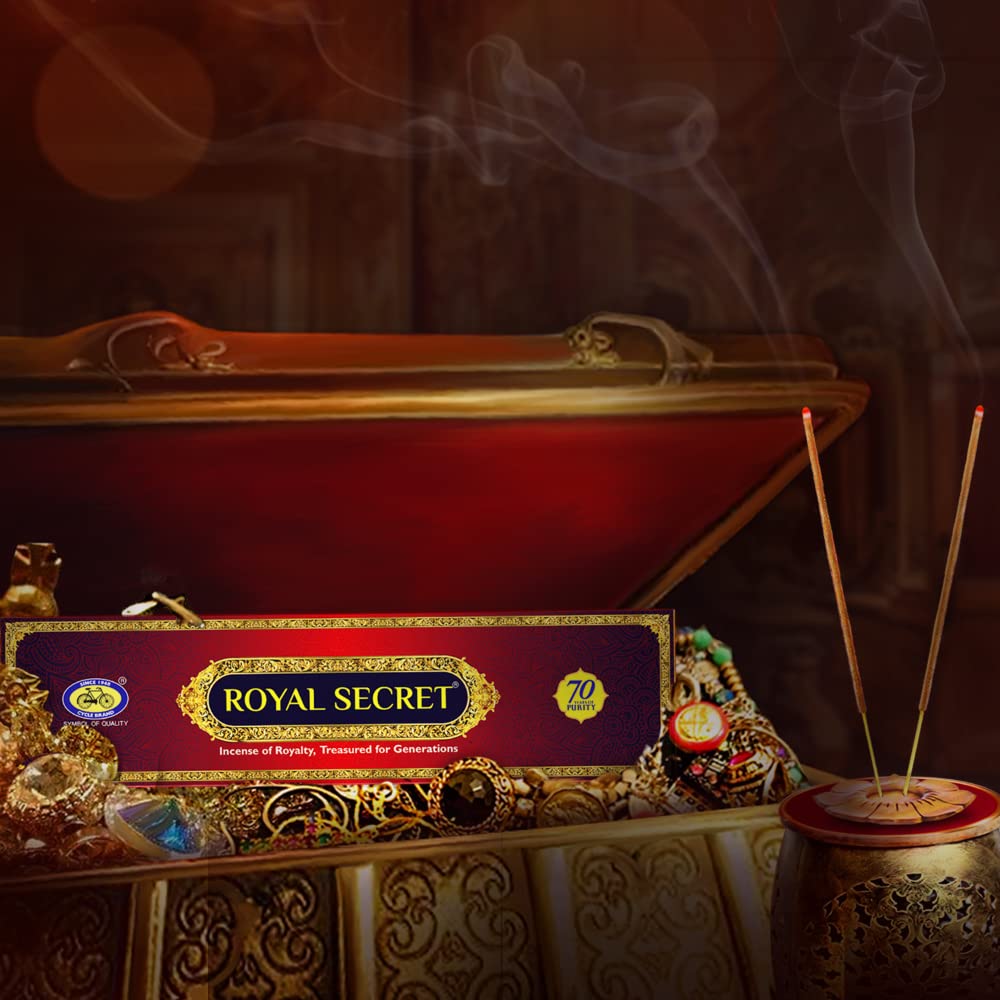 Cycle Royal Secret Premium Masala Agarbatti Incense Sticks for Festivals Special Occasions 20 Sticks X Pack of 2