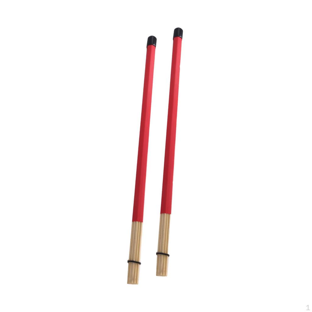 2 Pieces Drumsticks Smooth Handle for Easy Playability Brushes Drum Lovers