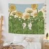 Fresh Field Spring Outing Style Decorative Tapestry Bedroom Living Room Tapestry Home Wall Decoration Tapestry
