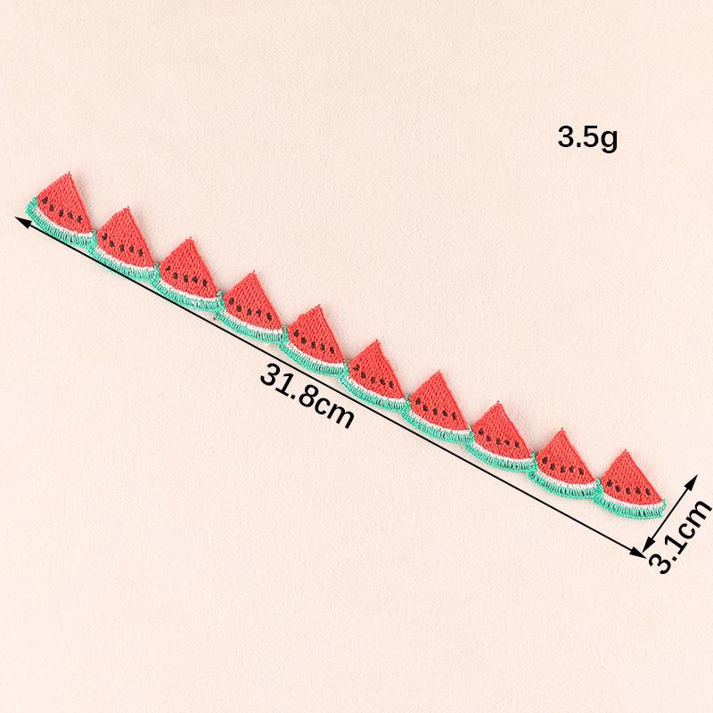 Cartoon Frucht und Schmetterling Spitze Patch - Wasserlösliche Stickerei DIY Bekleidungszubehör