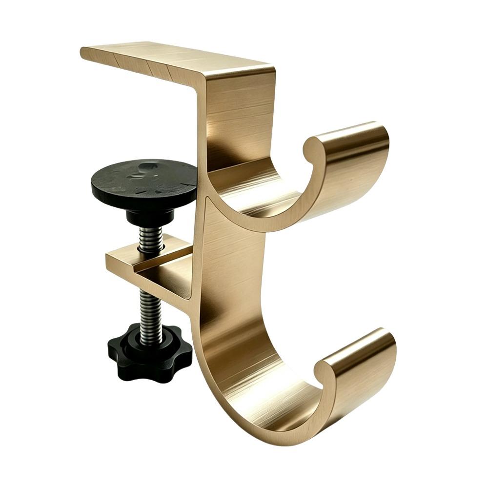 Clamp-on Backpack Hanger Double-Hook Table Edge Storage Hook Durable Table Hanging Hook  Dormitory