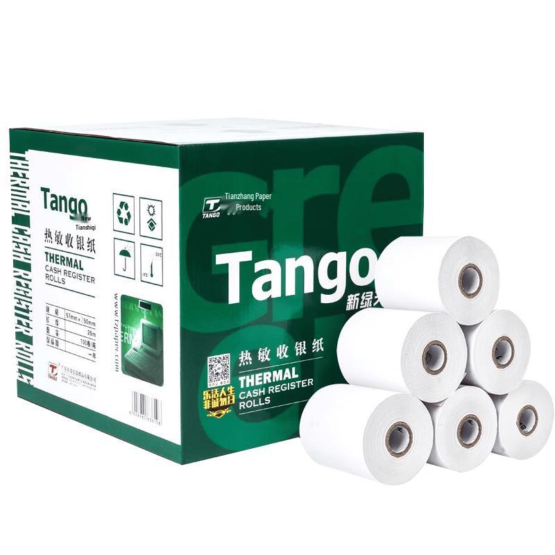 TANGO New Green Series Thermal Receipt Paper 57x50mm, 20m, 100 Rolls