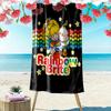 Rainbow Brite Cartoon Print Beach Towel, Large Soft Quick Dry Towel for Beach Camping Swimming