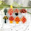 Pendant Molds Keychain Jewelry Mold Mushroom Shape Silicone Keychain Mold Silicone Material Hand-Making Tool for Pendant