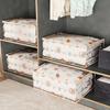 Large Capacity Household Clothes Organizer Dustproof Waterproof Transparent Quilt Bag New Printed Three-Dimensional Storage Bag