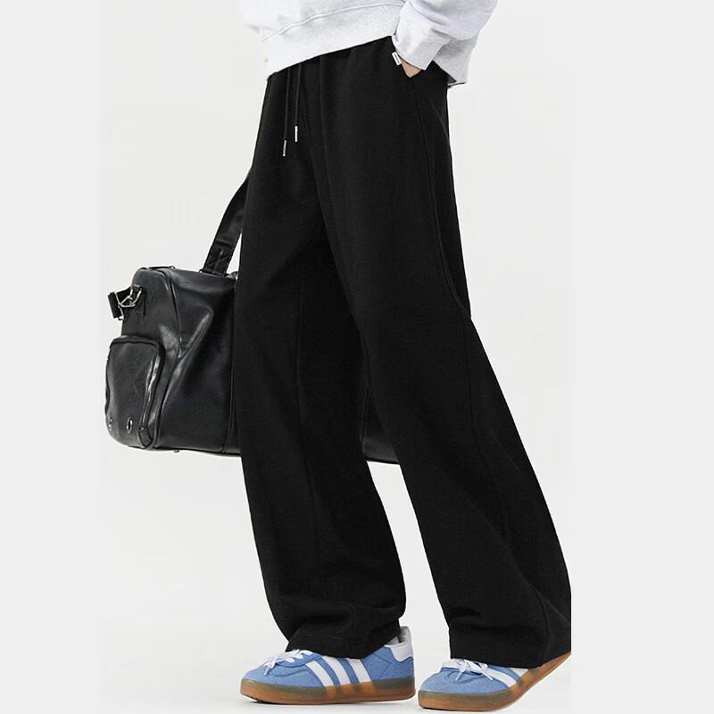 Fingercroxxit Men's Straight-Leg Loose Fit Sweatpants