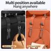 Car Back Seat Hook Multi-function Rear Seat Headrest Hanging Hook Car Hook for Headrest Seat Back Storage Hook Luxurious Leather