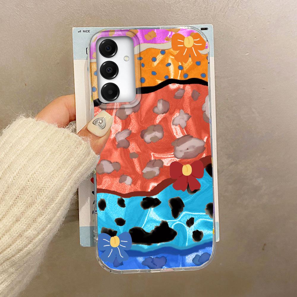 Leopard Print Water Wave Texture Phone Cases for Samsung Galaxy A55 A56 A36 A26 A16 A54 A14 A24 A34 A06 A53 Shell Silicone Cover