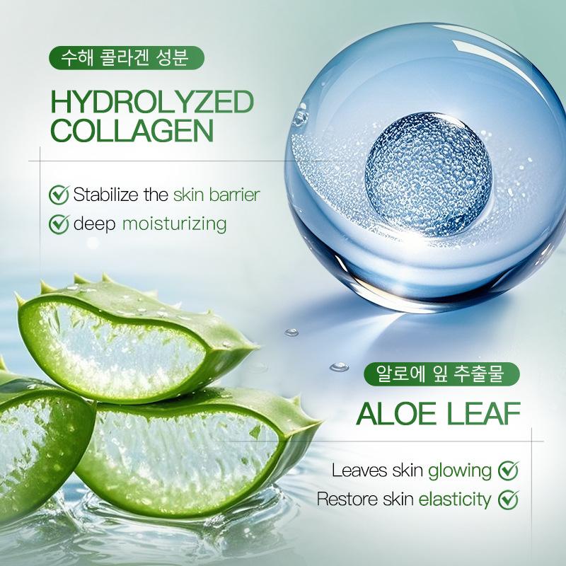 10 pcs Ceramide Hyaluronic Acid Facial Mask Collagen Hydrating Moisturizing Soothing Sheet Mask Skin Care