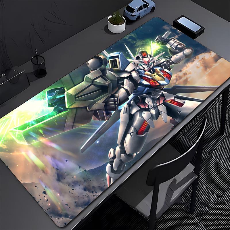 Gaming Mouse Pad Mechanical Warrior Gundam Aerial Accessories Office Gamer Desk Mat Non-Slip Laptop Ground Mat PC Large Mousepad