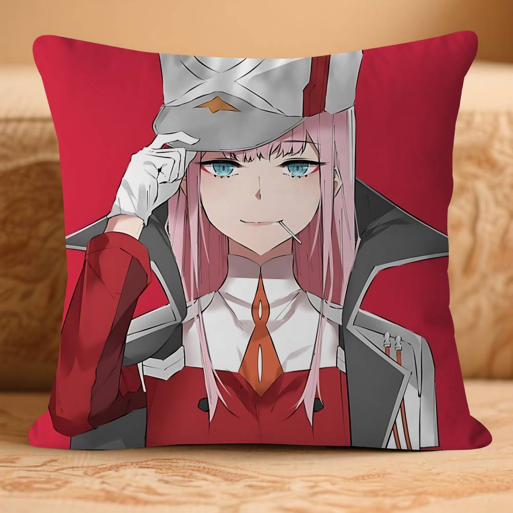 Anime DARLINGS In The FRANXX-X Pillow Case Removable Washable Cushion Cover – All-Season Soft Linen