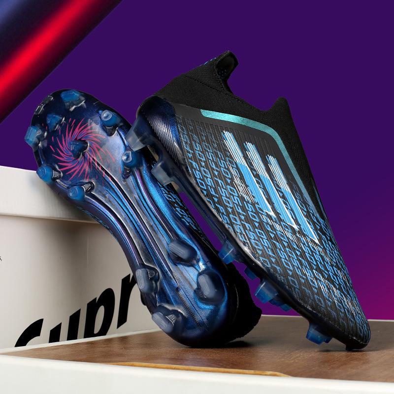 

Putian seamless fly-woven football shoes men s low-top youth long nails and broken nails training sports shoes 45