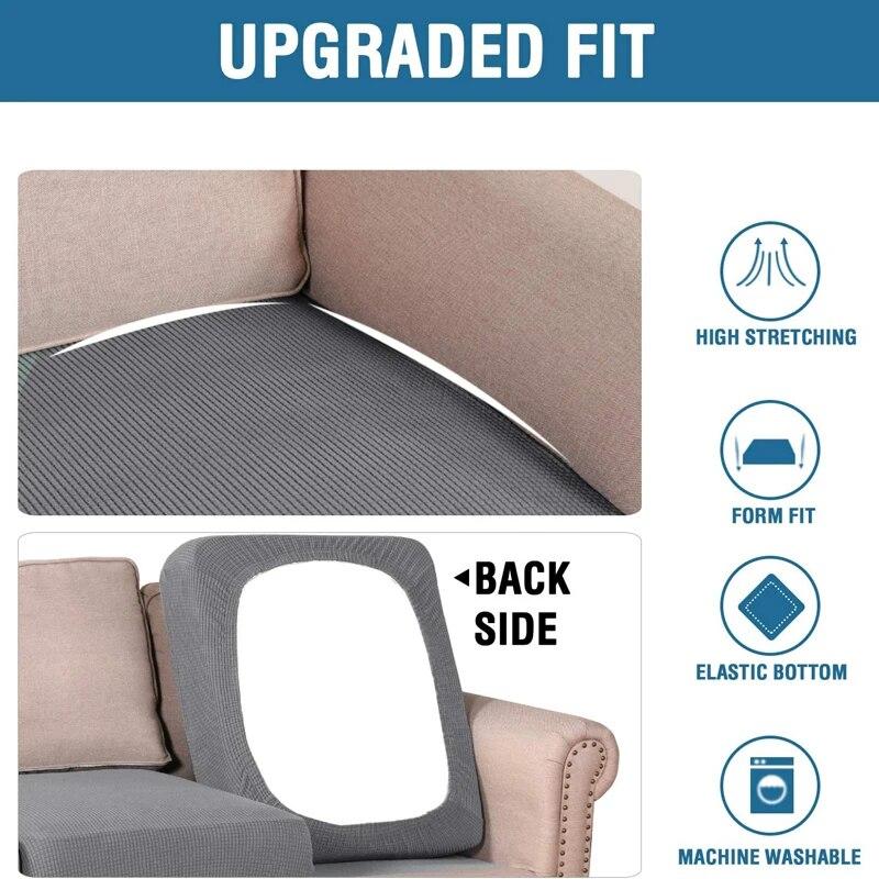 Jacquard High Stretch Cushion Cover Sofa Cushion Furniture Protector for Sofa Seat Sofa Slipcover Sofa Cover Soft Flexibility