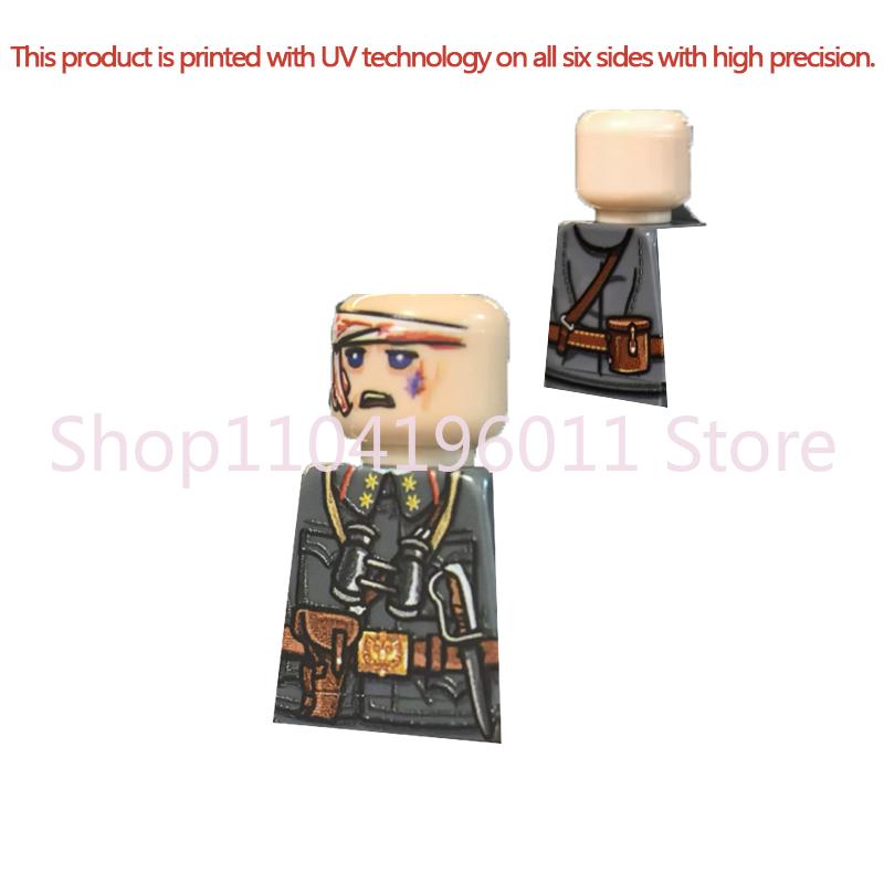 MOC UV Printing Military Building Blocks Accessories Soldier Figures Special Forces Army Sniper Police Bricks Toy Children Gift