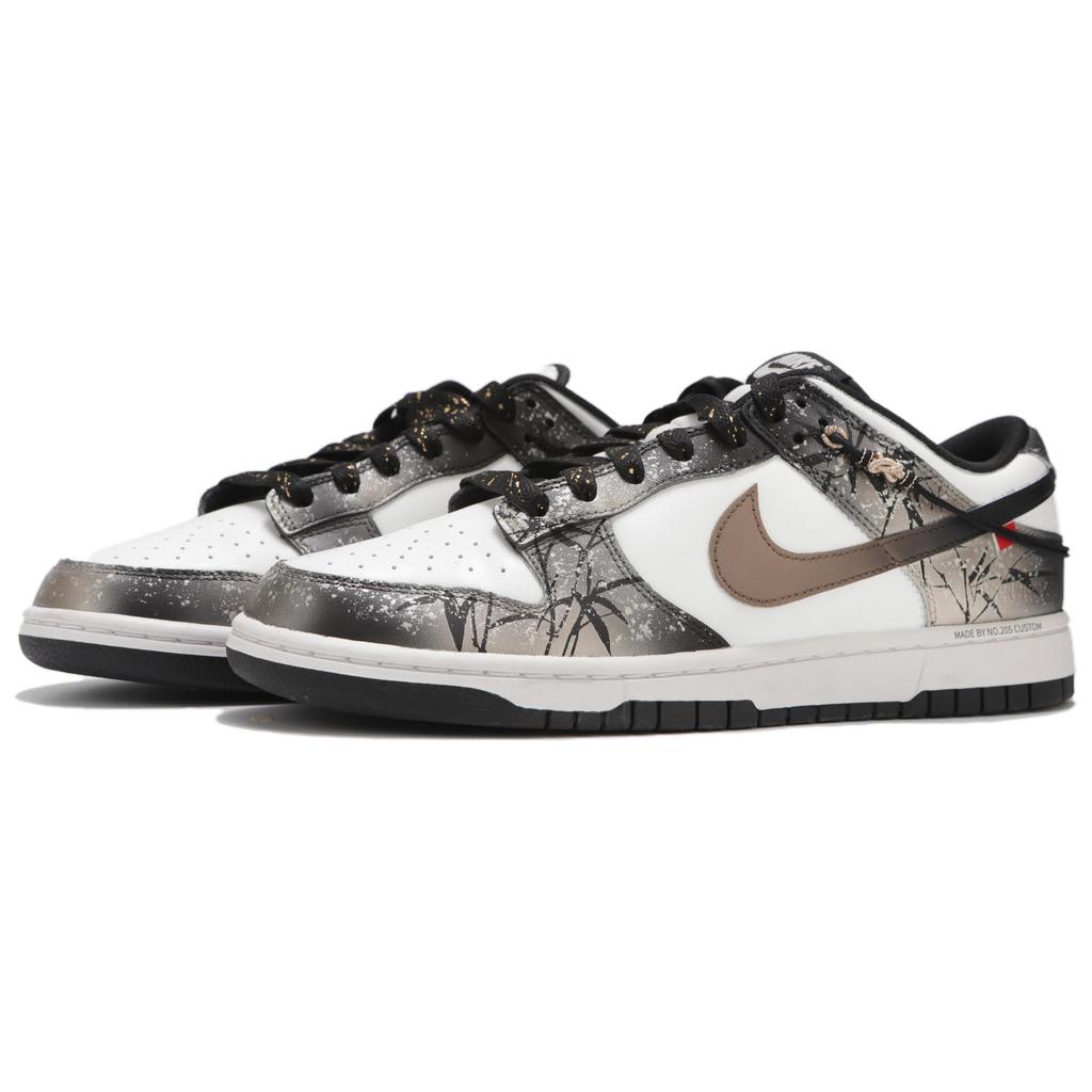 Nike Dunk Cushioning Low top Skateboard Shoes Women's Black Gold CW1590-100(Team82-S-BOX)