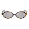 Miu Miu Letter Design Oval Sunglasses Women sunglasses Tortoise MU-04ZSF-VAU07F