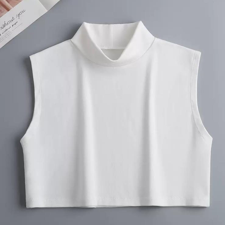 

Женская осенняя водолазка, рубашка с фальш-воротником для свитера, полурубашка, теплая, съемный фальш-воротник, шейные аксессуары