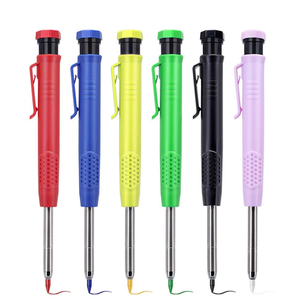 2.8mm Solid Carpenter Pencil Built-in Sharpener Mechanical Pencil  Woodworking Construction
