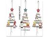 Wooden Christmas Tree Pendant Ornaments Santa Claus Label Xmas Tree Hanging Christmas Decor for Home Party Navidad Gift New Year