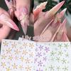 3D Nail Stickers Watercolor Nail Stickers Flower Nail Art Decals Beauty Flower Decoration For Tip Nail Beauty