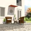 VidaXL Retractable Awning Patio Awning Balcony Awning Outdoor Garden UV Resistant Window Shading 150x150 145894