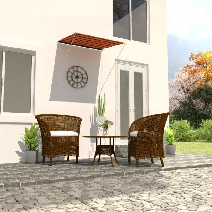 VidaXL Auvent Rétractable Store de Terrasse Auvent de Balcon Jardin Extérieur Résistant aux UV Ombrage des Fenêtres 150x150 145894