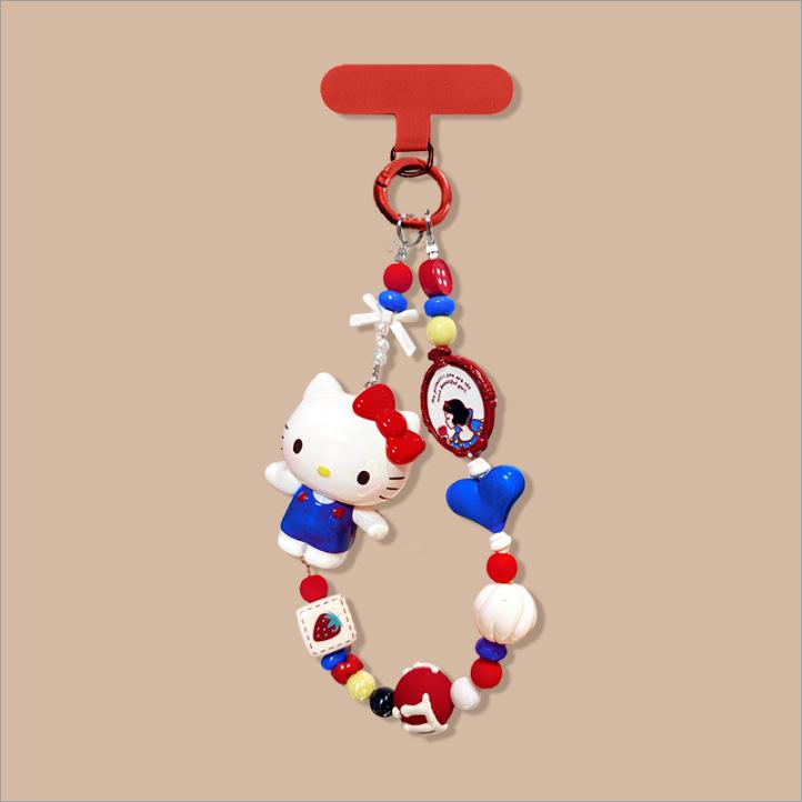 Happy Cat Is Suitable for Apple 17 Silicone 16promax Soft 15 Red New Year 14 with Lanyard 13 Sets of Female Mobile Phone Case