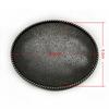 Oval Antique Tin Belt Buckle for Men's Western Cowboy Jeans - Retro Casual Fashion Alloy Design