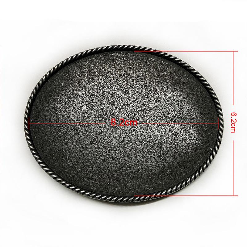 Oval Antique Tin Belt Buckle for Men s Western Cowboy Jeans - Retro Casual Fashion Alloy Design