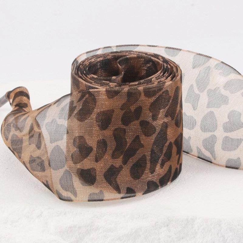 Leopards Print Sheer Ribbon Shoe Laces 140cm Long Flat Shoelaces Polyester Shoe Laces for Adults Kids Trainers Sneakers