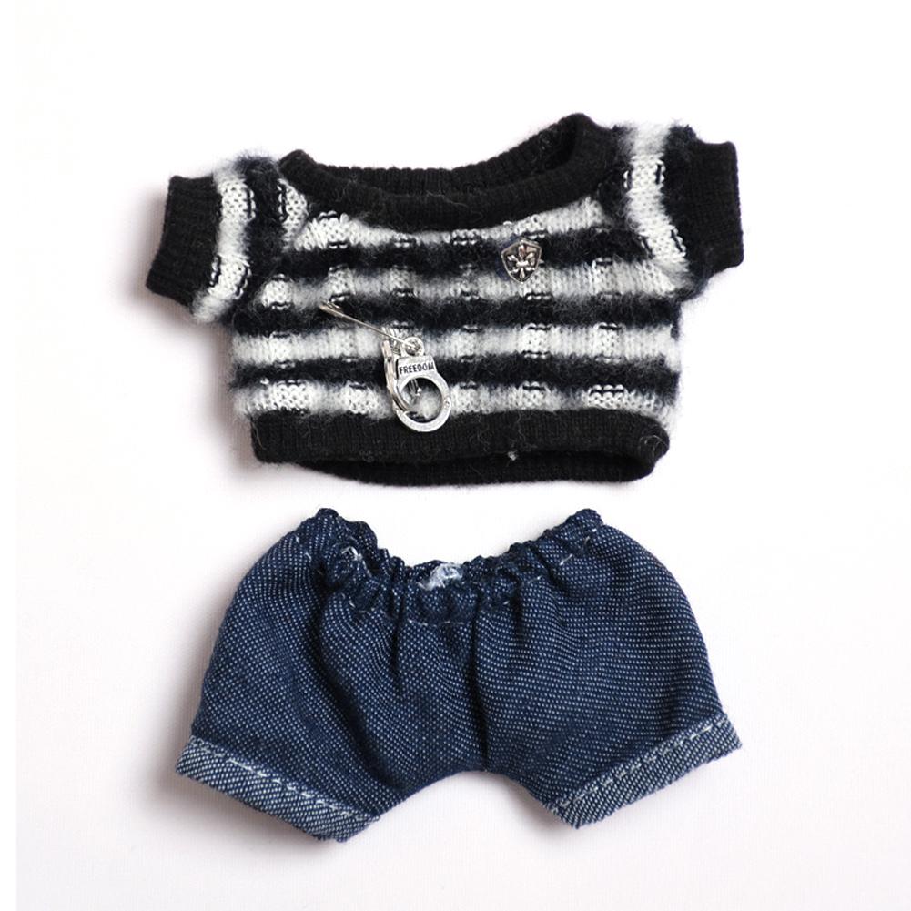 For 15-17cm Labubu Doll Clothes Fashion Clothes Hoodies Doll Clothes Color Match Hoodies Dolls Accessories Cute Decoration Little Cloths