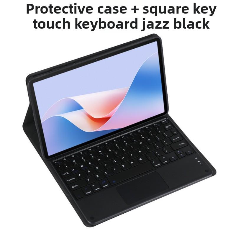 Leather Keyboard Case for Lenovo Tab K11 45 Plus 2024 Bluetooth Keyboard Cover TB352FU