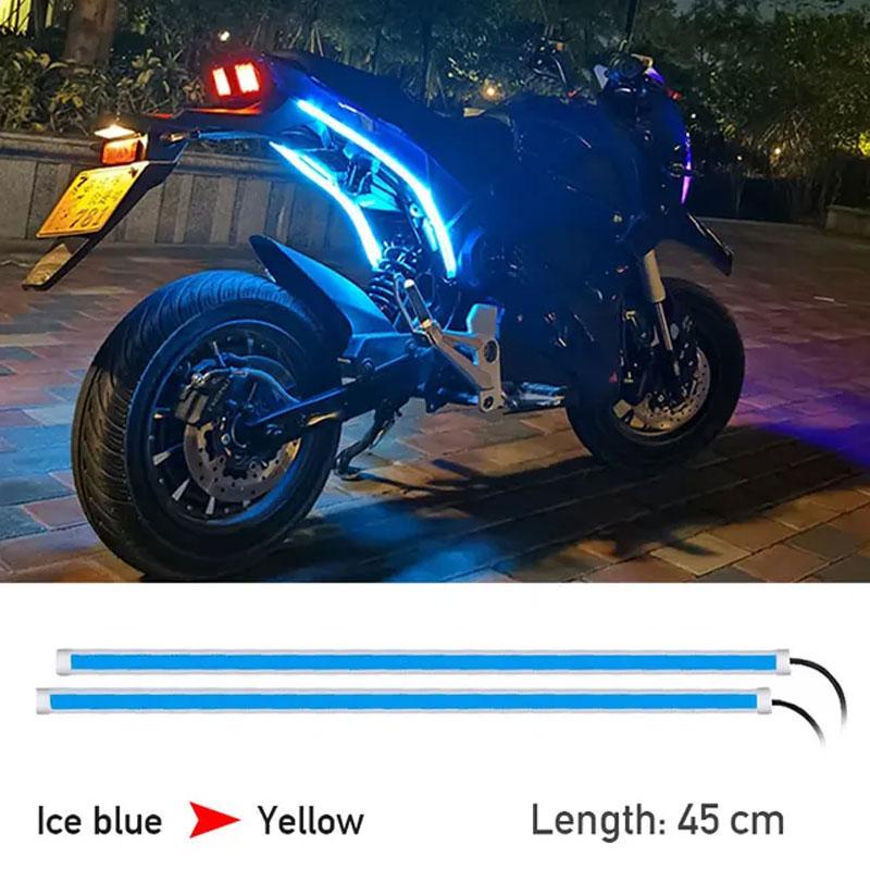 Motorcycle LED Turn Signal Light Daytime Running Light Tail Light DRL Waterproof Decoration Strip Brake Flowing Warning Light