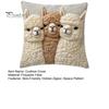 Funda de Cojín Decorativa para Ventanas Salientes, Funda de Cojín con Estampado de Alpaca, Funda para Cojín de Sofá con Cremallera Oculta, Fundas Lindas de Alpacas para Sofá, Sala de Estar,