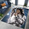 Fashion MJ Michael Jackson King of Pop Carpet Rug for Home Living Room Bedroom Sofa Doormat Decor,Large Kids Non-slip Floor Mat