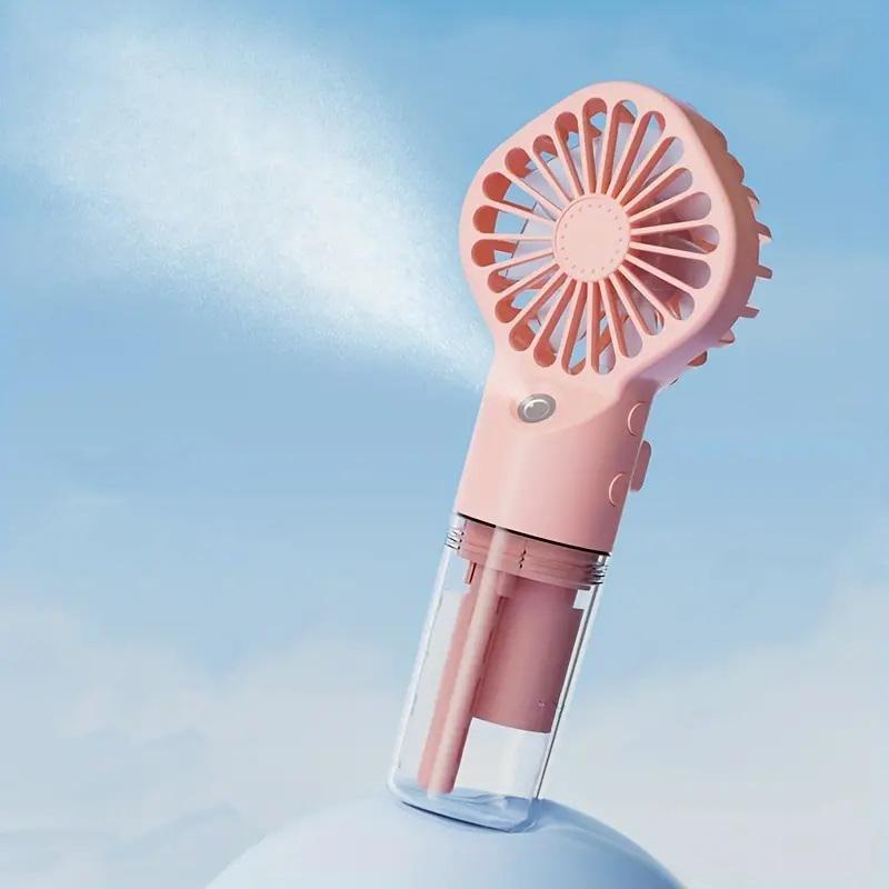 Xiaomi Portable Rechargeable Handheld Spray Fan - USB Rechargeable Mini Humidifier Fan, Suitable for Travel and Outdoor Use